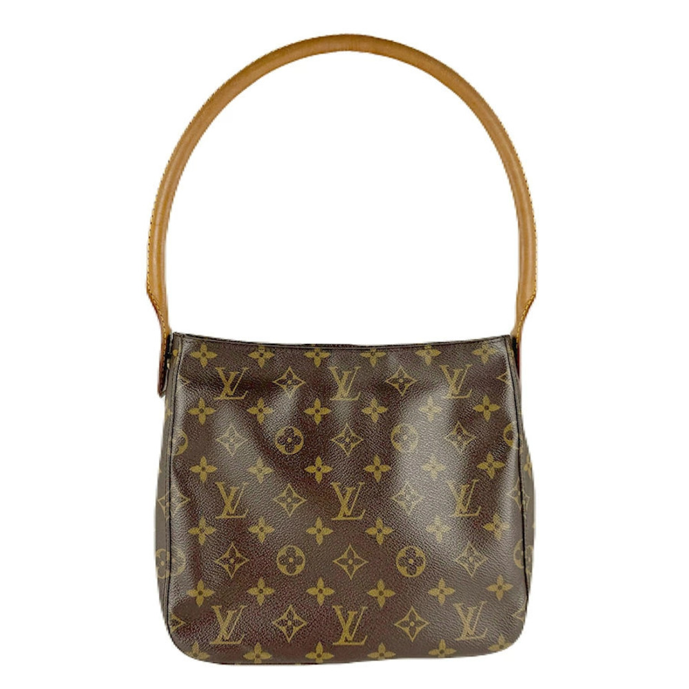 Louis Vuitton Shoulder Bag Monogram Looping Canvas Brown